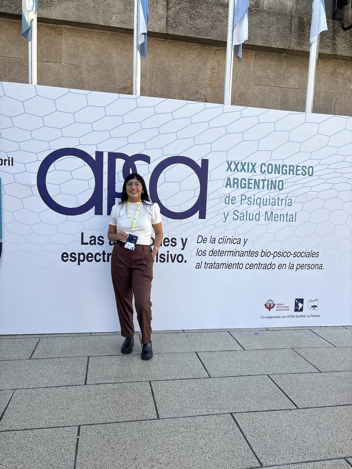 Andrea Garzon at the Argentine Congress of Psychiatry and Mental Health, 2026.